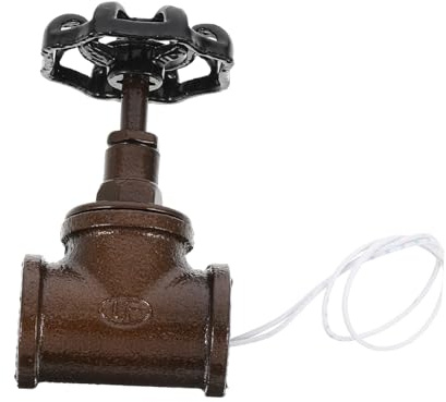 Didiseaon Eisen Steampunk Absperrventil Lampe Mit Draht Retro Lichtschalter Vintage Rohrlampe Für Haus Und Korridor