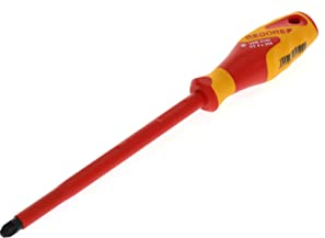 GEDORE Tournevis VDE cruciforme PZ4, Tournevis isolé 1 000 V, Longueur 320 mm, Outil, VDE 2160 PZ 4, Acier