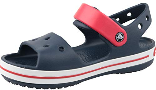 Crocs Unisex Kids Sandals, Slide, Navy Red, 9 UK Child