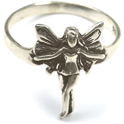 Drachensilber Fee Ring 925 Sterlingsilber Damenring Elfe filigran Silberring Größe 54