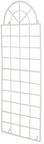 Treillis VIVA avec Cadre, Treillis à montage murale en fer, Treillis pour Plantes Grimpantes, Taille: 180 x 70 cm, Support Murale pour plantes grimpantes, montage facile, 6 Couleurs au Choix, Couleur:blanc