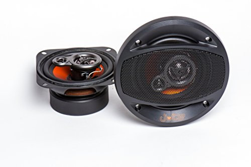 Juice Car Audio JS453 140W 4 Robust Coaxial Car Speaker System, 3-Way, Peak Power Handling, 2 Speakers