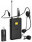 FIFINE Wireless Microphones for Computer, USB Cordless Microphone System for PC and Mac,Headset UHF Wireless System with USB Receiver,Transmitter,Headset and Clip Lavalier Lapel Mic-K031B