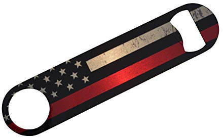 Feuerwehr dünne rote Linie Flagge Speed Flaschenöffner Heavy Duty Geschenk für Feuerwehrmann Abteilung FD