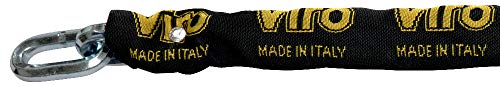 Viro Kette Halbquadrat E.13 L150M.IT.G.N. Made in Italy - Schwarz, Sechskant 13 mm, Kettenschloss