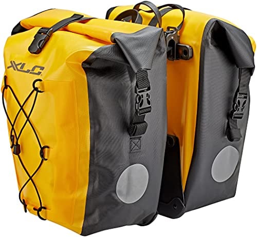 XLC Unisex – Erwachsene Einzeltaschenset wasserdicht Packtasche, gelb, 1size