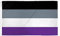 AZ FLAG - Flagge Regenbogen Geschlechtsloser - 90x60 cm - Asexualität Fahne 100% Polyester mit Messing-Ösen - 50g