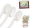 LYTIVAGEN 3 Rollen Spitzenband Weiß Vintage Band Spitzenborte Selbstklebend Spitze Dekoband Spitzenbordüre für Hochzeit, Party, Ostern, Weihnachten, Tischdeko, Handwerk, 1,5cmx2 Yard