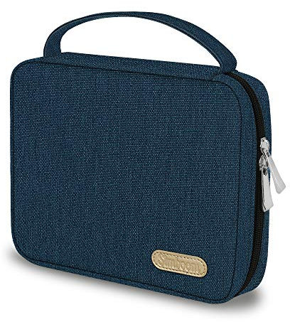 SIMBOOM Organizer per Cinturini, Espandibile Cinturino Smartwatch Borsa Impermeabile Nylon Custodia Organizer per Cinturini Contiene 20 Cinturino Borsa per Cinturini Orologio, Blu