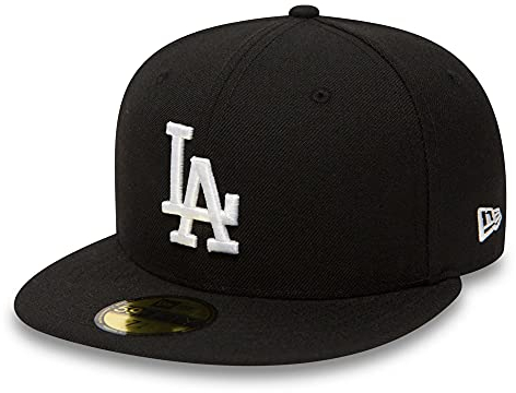 New Era Los Angeles Dodgers Cap 59Fifty Basecap Baseball Fitted Kappe MLB schwarz - 8-64cm (XXL)