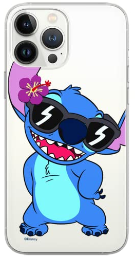 ERT GROUP DPCStitch3800 Mobile Phone Case for iPhone 13 Pro Max, Original and Officially Licensed Disney Pattern Stitch 007, Perfectly Adapted to the Shape of the Mobile Phone, TPU Case, Partially