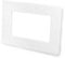 Double & Single Light Switch Surround Acrylic Finger Plate Panel Socket Multiple Colours (Double, White Frost)