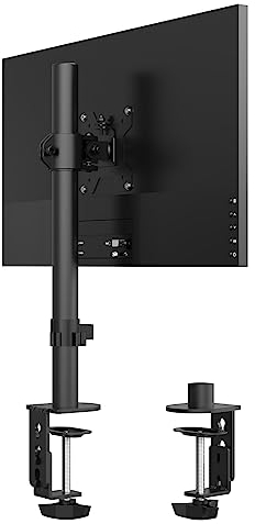 PHOLITEN Monitor Mount for Most 13-32 Computer Screens up to 22lbs,Adjustable Single Desk Monitor Stand with Tilt Swivel Rotation, VESA 75x75mm/100x100mm