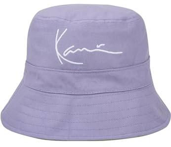 Karl Kani Unisex KA221-044-1 KK Signature Reversible Block Bucket Hat Purple/Yellow/Green, one Size