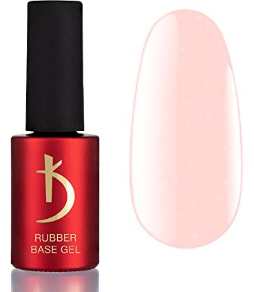 K Professional Rubber Base Gel - Base Coat Powder Opal Shimmer -7ml- UV Nagellack - Unterlack - Gel Nägel - Puder Glänzend Nagellack - UV LED