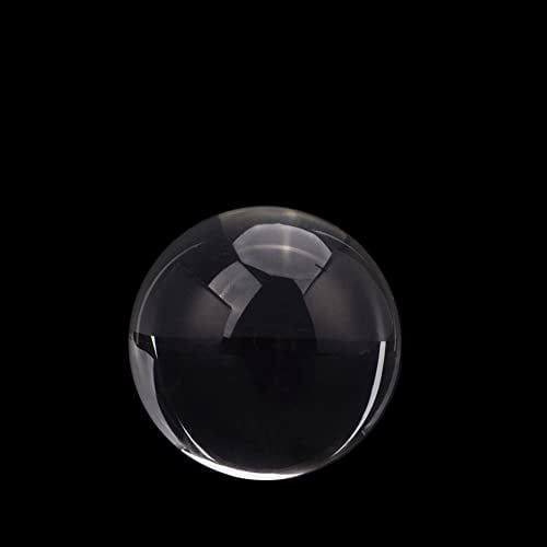 EKFBQBGW Raumdekoration 70 mm große Kristallkugel, Quarzglas, transparente Kugel, Glaskugel, Fotokugel, Kristall, Basteldekoration, tolle Wahl for Heimdekoration (Color : Transparent, Size : 80mm)