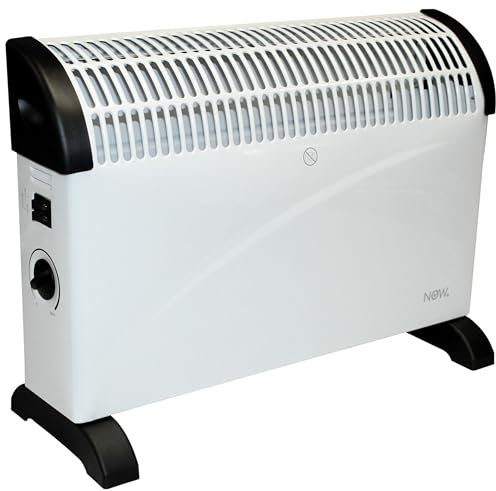 Frostschutzkonvektor Heizkörper Frostwächter 2000W Raumheizung mit Einstellbarem Thermostat, 3 Heizstufen 750W / 1250W / 2000W