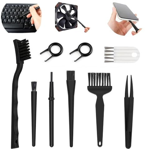 9 In 1 kit pulizia pc kit pulizia tastiera pc Set Di Spazzole Antistatica Spazzola Per Tastiera,pennello per tastiera,della polvere per Circuiti Stampati, Computer o Macchina