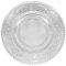 WLIHDB Dinnerware Set 2pcs Glass Dinner Plates Vintage Clear Glass Embossed Dessert Plates Large Capacity Fruit Tray Desert Serving Dinner Set