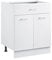 VEVOR Meuble Bas Cuisine avec Tiroirs, Placard de Cuisine Non Assemblée, Armoire de Base Prête à Assembler 60x47,7x81,6 cm, avec Glissières de Tiroir à Fermeture Douce et Étagère Réglable, Blanc