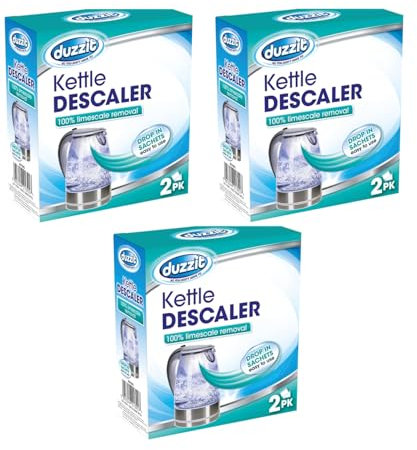 Hos Imports Kettle Descaler Limescale Remover Easy To Use Drop In Sachet, Blue, (Pack Of 6)
