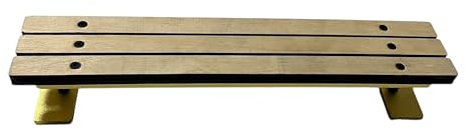 LEEFAI Pro Wood Fingerboard Park Bench 25.0 cm Street mini FingerSkate Obstacle - Unassemble (Gold)