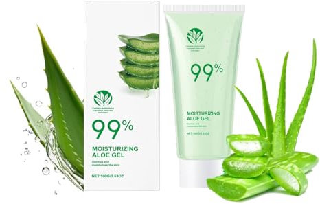 99% Naturally Organic Aloe Vera Gel, Naturally Moisturising Vera Gel, Rich In Vitamins For Face And Body, Soothing Skin Care, Moisturising Skin Care for Face And Sensitive Skin (1)
