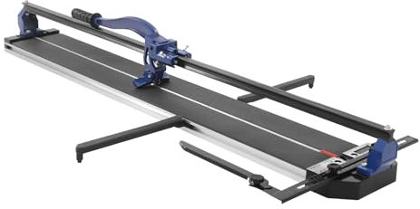 Manuelle Fliesenschneider Profi Flisenschneidmaschine für Fliesen, mit kugelgelagerte Schlittenführung, gehärtetes Schneidrad aus Wolfram-Carbid & Aluminium Grundplatte (1200mm)