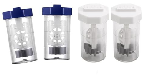 Jaywool 4 Pieces Hydrogen Peroxide Eye Contact Lens Washer Machine Portable Travel Washer Machine