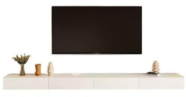 Meuble TV Meuble TV Mural Flottant avec étagères et tiroirs for Salon Chambre à Coucher Console(Grand)