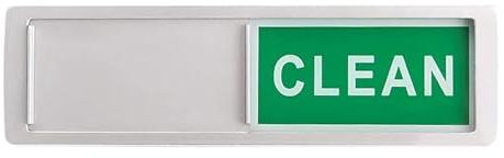 Dishwasher Magnet Clean Dirty Sign Adhesive Sticker for All Surfaces | Strong Magnet Sign Kitchen Dish Washer Refrigerator, Convenient Clear Bold Colored Text Easy to Read and Slide