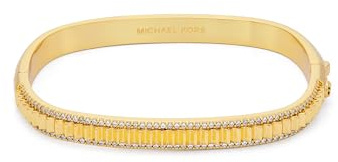Michael Kors Damen Armband aus Messing mit Druckknopfverschluss