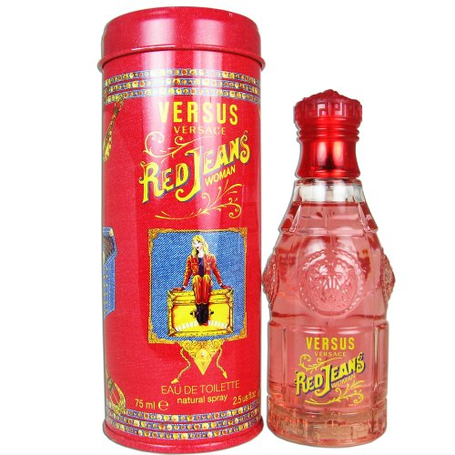 Versace Versus Red Jeans for Women Eau De Toilette Spray, 2.5 Ounce by Versace