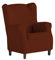 Eysa Dorian elastisch Sofa überwurf ohrensessel, Chenille, 09-orange, 37 x 9 x 29 cm