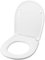 Copriwater per DURAVIT DUNE TERRA/SOSPESO TERMOINDURENTE BIANCO cerniera inox normale o rallentata soft close