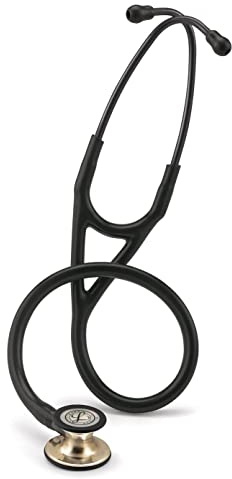 3M™ Littmann® Cardiology IV™ Stethoskop mit Kostenlos Lasergravur (Schwarz - Champagner - 6179)