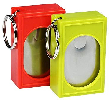 CRMADA Box Training Clicker 2 Stück/Packung, rot und limettengrün