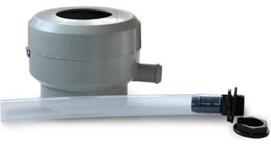 Regentonne Füllautomat 60-100mm mit Laubfänger grau