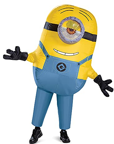 Disguise Aufblasbares Minion Kostüm für Erwachsene, mehrfarbig, Einheitsgröße (42-46)