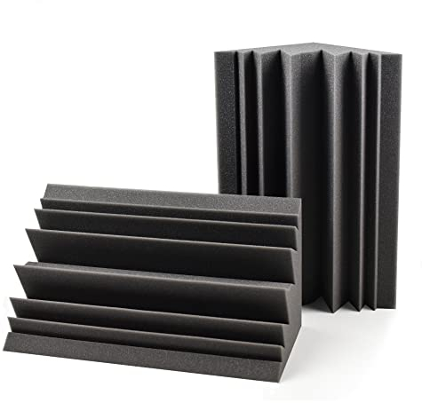 ACOUSPANEL Bass Traps en Mousse Acoustique Absorbeurs Large Bande 40x28x20cm Gris Anthracite Non compressé (2 Unités)