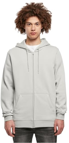 Build Your Brand Herren Kapuzenjacke Heavy Zip Hoody, lässiger Männer Kapuzenpullover mit Reißverschluss, Größen S - 5XL