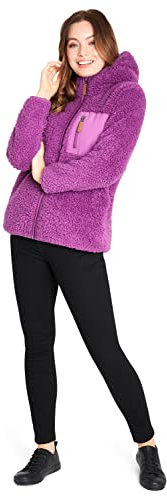 CityComfort Felpa Donna con Zip, Felpa Invernale in Pile Teddy (Viola, XL)