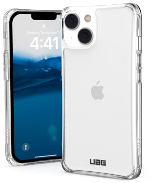 URBAN ARMOR GEAR UAG Designed for iPhone 14 Case Clear Ice 6.1 Plyo Lightweight Slim Shockproof Transparent Protective Cover Compatible with Wireless Charging