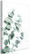 murando - Wandbilder Eukalyptus 40x60 cm Vlies Leinwandbild 1 tlg Kunstdruck modern Wandbilder XXL Wanddekoration Design Wandbild Blätter Natur Pflanze Ast weiß grün Abstrakt