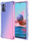 HONLEN Funda para Redmi Note 10S / Redmi Note 10 (4G) / Poco M5s Carcasa, (6.43 Inches) Gradiente Transparente TPU Silicona Case, Protección de Esquina Mejorada Cover Azul Rosado