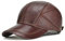 HNVAVQ Berretto da Baseball con Paraorecchie Classico in Pelle,Uomo Autunno/Inverno Cappellino da Baseball Regolabile Cappello con Visiera