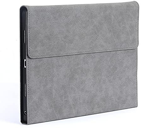 Bueuwe Étui Clavier pour Xiaomi Pad 5/5 Pro, Clavier Français AZERTY, Clavier Magnétique Rétroéclairé Détachable, Porte-Crayons Intégré,Gris