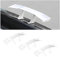 CGEAMDY Auto Mini Schwanz Spoiler Flügel, 3 PCS Universal Auto Mini Spoiler Wing, Auto Heckflügel-Dekoration OhnePerforation Kann für Alle Fahrzeugumbauten(Weiß)
