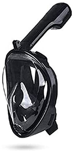 Vollgesichts-Silikon-Schnorchelmaske, 180 ° Unterwasser-Schnorchel-Vollmaske, Trockentauchmaske mit flachem Mund, geeignet für Erwachsene und Kinder (AS) Feito NA China