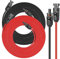 Solarkabel 6mm² 15M x 2 Solar Verlängerungskabel mit Solarstecker, Solar Verlängerung Photovoltaik Kabel für Solarpanel Balkonkraftwerk Solar Kabel(2-20M, 4mm2, 6mm2)